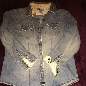 Vintage Duckhead Jean Shirt Medium SnapDown closures In great condition